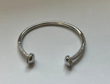 Open CZ Pave Bangle