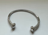 Open CZ Pave Bangle