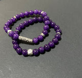 Purple Natural Stone Bracelet