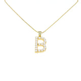 Initial Pearl Pendant Necklace